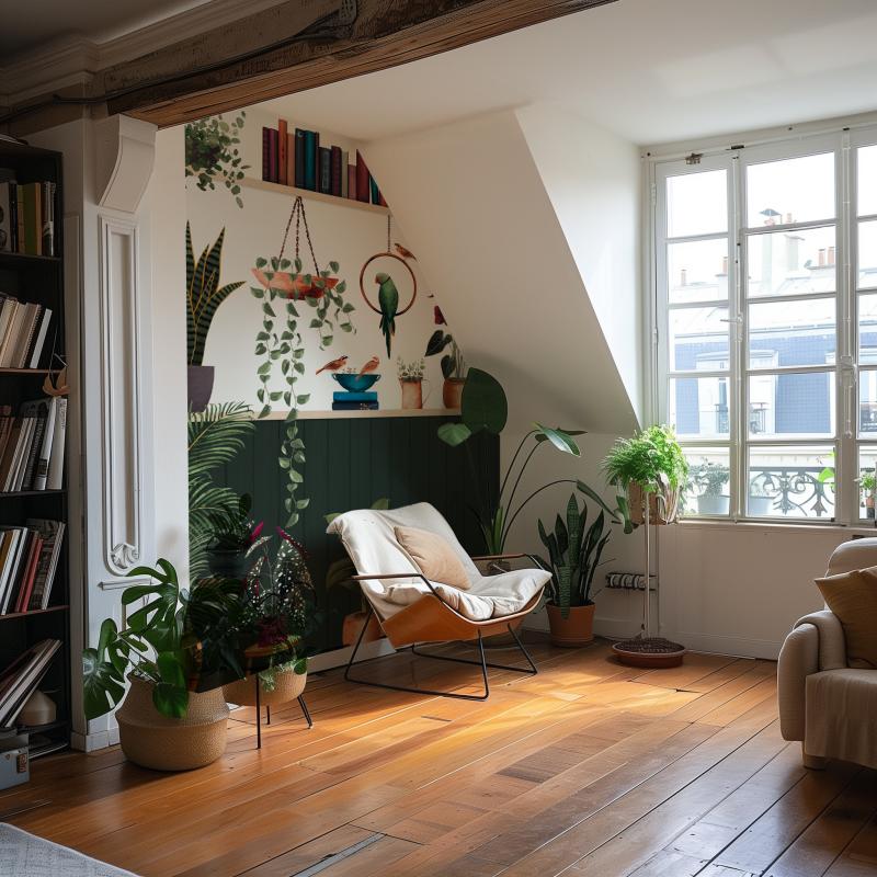 Plantes, pots et bouquins