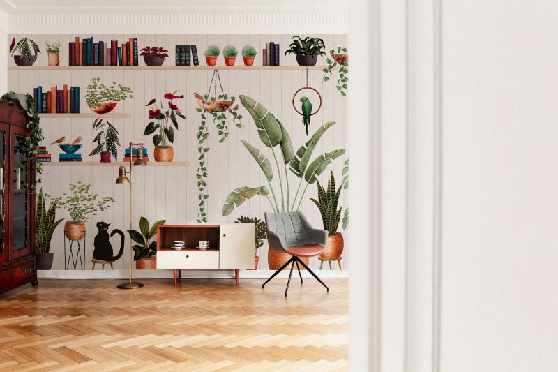 Plantes, pots et animaux