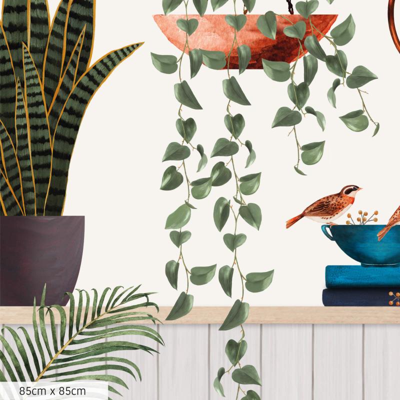 Plantes, pots et bouquins