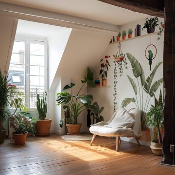 Plantes, pots et animaux